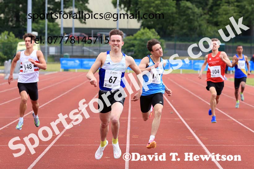 Mens Under-20s 400 metres, 2024 Northern Senior and Under-20s Track and Field Champs, Middlesbrough.  Photo: David T. Hewitson/Sports for All Pics